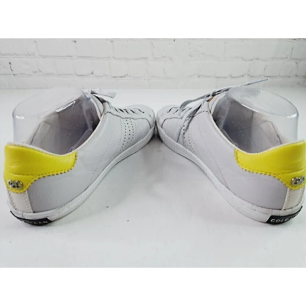 Cole Haan W07341 Womens Carrie Sneakers Shoes Low Top GrayLeather Size 9.5 B